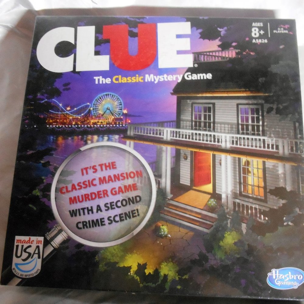 Clue Board Game 2013 Edition w/ 2 Versions: Classic Mansion Game & Boardwalk New